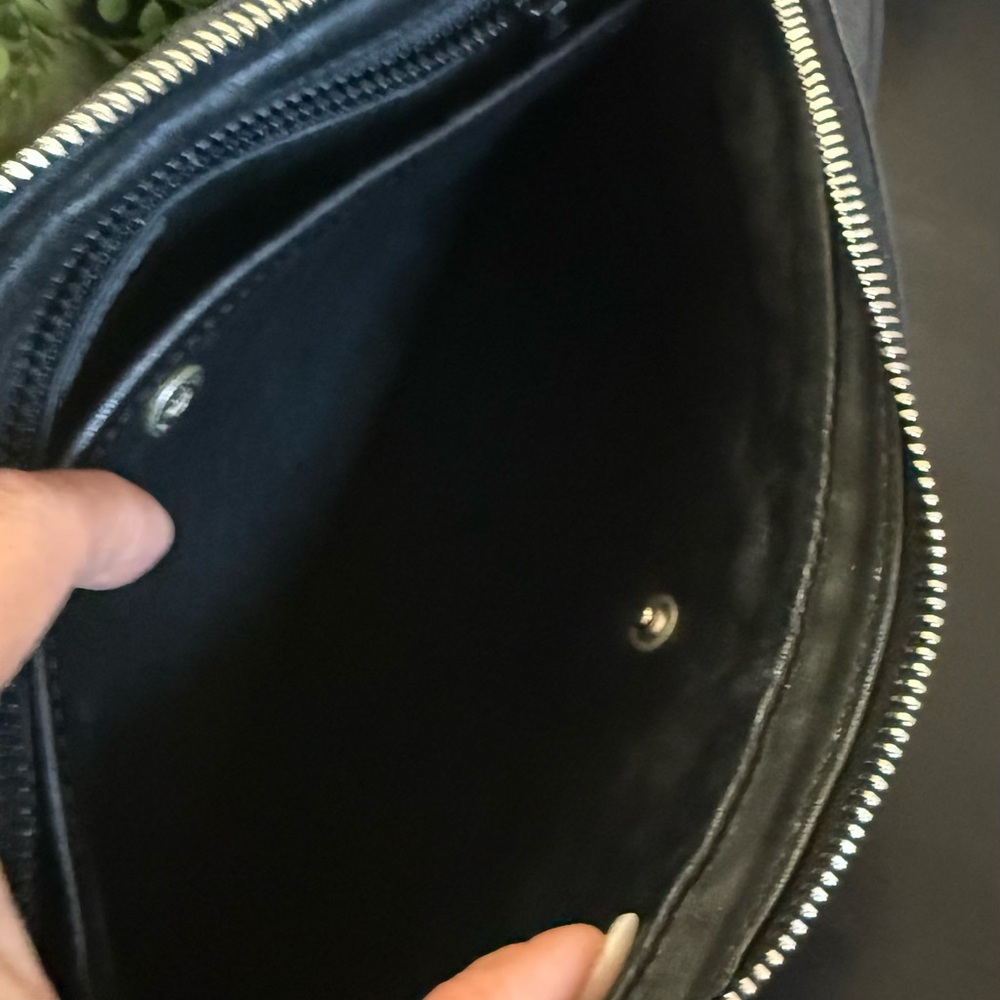 Celine unisex Black Leather Wristlet clutch bag vintage - Picture 6 of 17